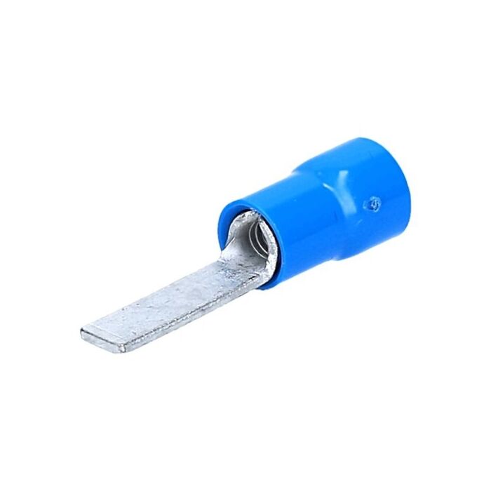 Flat Pin terminal 3mm pressing type, blue 1-2,6 mm²