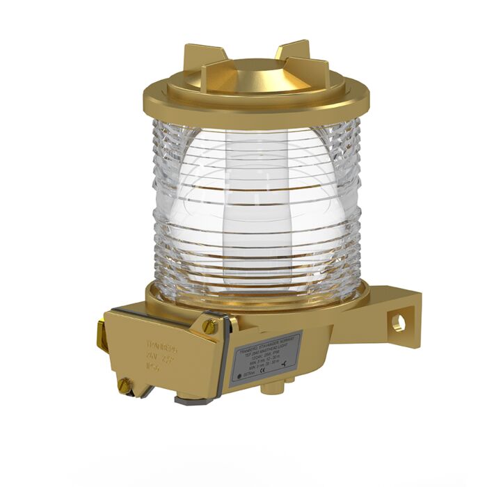 TEF 2870 Navigation light: Additional 360 deg. White, P28S, 24V, Brass/Glass