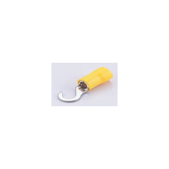 Hook terminal M5 pressing type, yellow 2,7-6,6 mm²